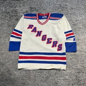 Vintage 90s New York Rangers Starter Jersey‎ Mens Medium NHL Hockey Stitched